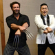Illustration for article titled Hugh Jackman (as Wolverine) doing Gangnam Style with Psy (who has Adamantium claws)